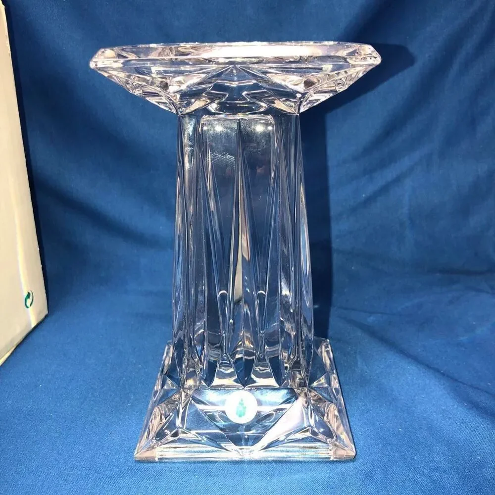 partylite quad prism pedestal crystal